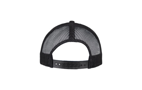 5Panel Retro trucker Black backside view 6506