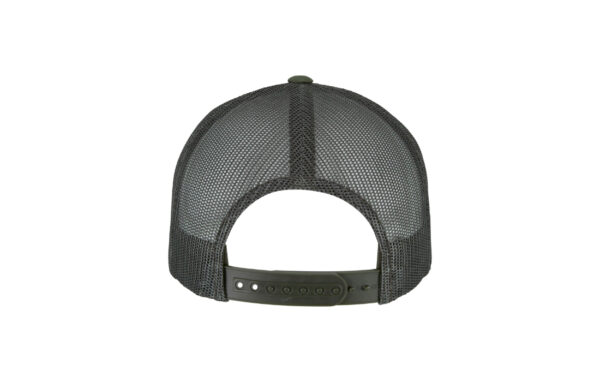 5Panel Retro trucker chocolatechip greyish brown back view 6506