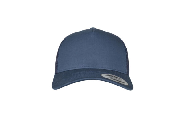 5Panel Retro trucker navy front view 6506
