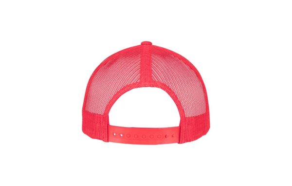 5Panel Retro trucker red backside view 6506