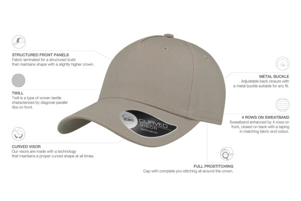 SHOT-LIGHT-GREY-BASEBALL-COTTON-TECH-INFO-SHOTGRCH