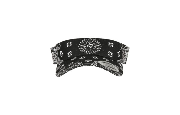 Visor Bandana Print Black8888BP front view