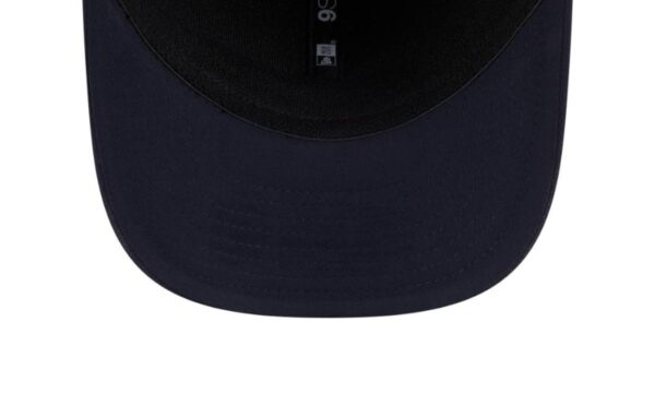 Represent the bold spirit of Alpine F1 Team with this eco-conscious New Era 9SEVENTY cap in a deep navy finish. Featuring a structured crown and a curved visor, this stylish hat blends motorsport passion with sustainable design. The front proudly displays the Alpine logo in raised embroidery, while the back features an adjustable snap closure for a secure and comfortable fit. Made with recycled materials, it's a smart choice for fans who care about performance and the planet.
