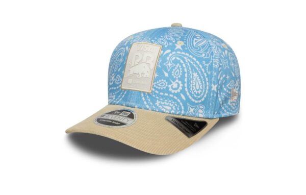 Feel the adrenaline and support Visa Cash App Racing Bulls in this stylish 9SEVENTY stretch-snapback cap by New Era, featuring the team’s logo on a paisley crown. New Era 9SEVENTY SFB Cap Paisley crown with Visa Cash App Racing Bulls logo patch on the front New Era flag embroidered on the left Structured fit with curved cord visor Adjustable snap closure Material: 97% Cotton, 3% Elastane