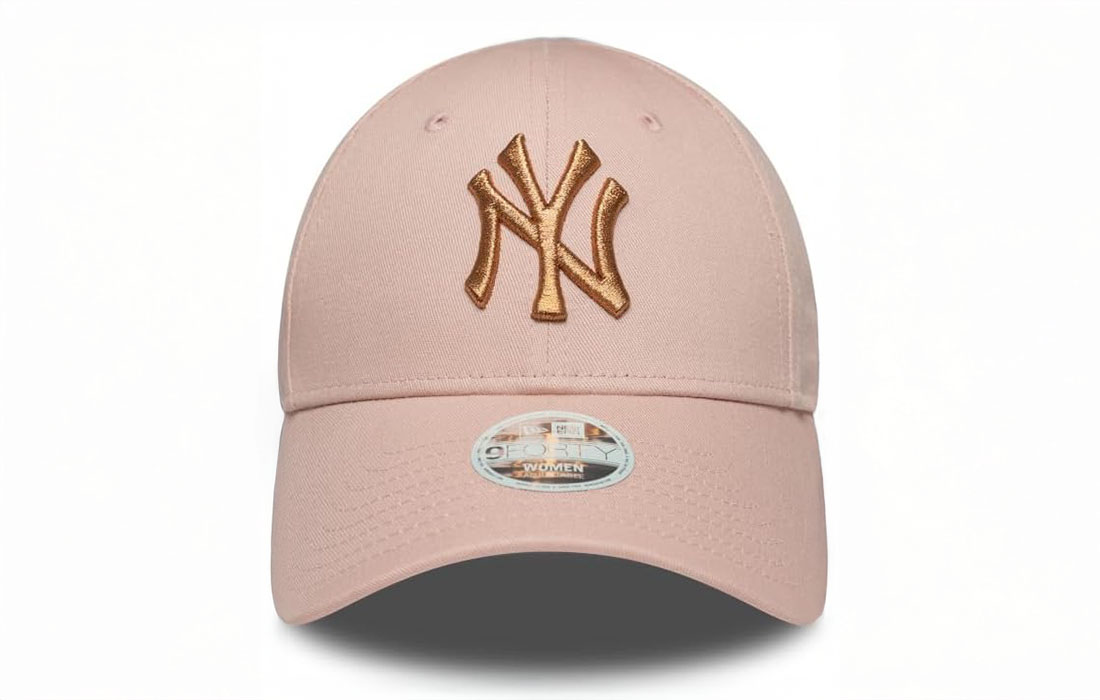 New Era 9Forty Womens Cap - Metallic New York Yankees Rose