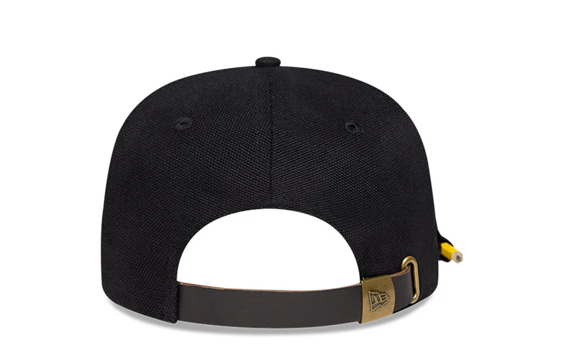 60595142_GOLFER_NEWERA_BLK_R Golfer Snapback New Era Flag embroidered on left Pencil Holder on right, pencil included Unstructured Crown Strapback Flat Visor 100% COTTON Product ID: 60595142