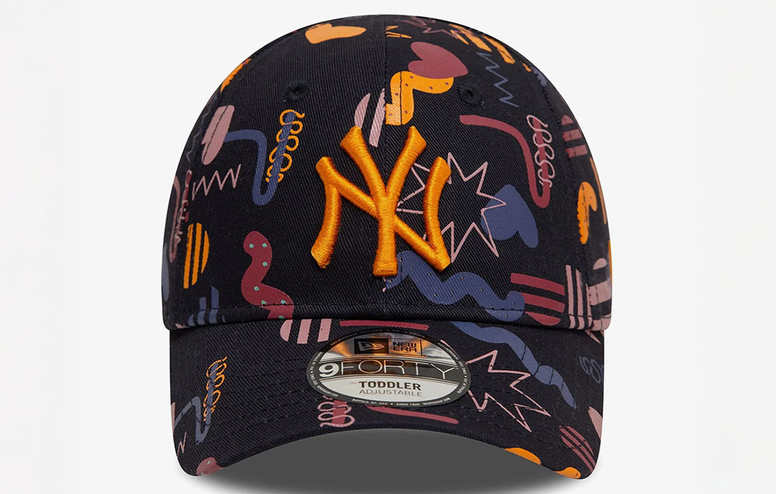 60595409 front Toddler cap New York Yankees logo on front New Era Flag embroidered on left Structured crown Velcro closure Curved visor 100% COTTON Product ID 60595409