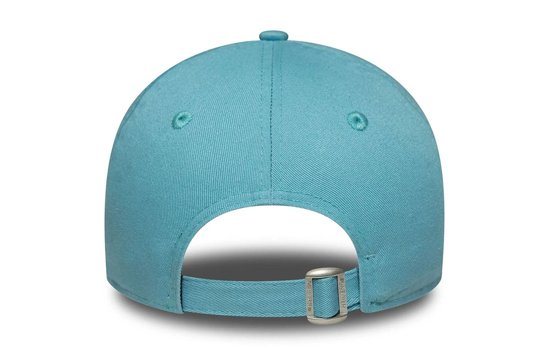 60691297_3_back Women New Era Phrase Pastel Blue 9TWENTY Cap Lemon graphic with Profumo D'estate (Smells of Summer) wordmark in Italian on front New Era Flag embroidered on left Unstructured crown Strapback Curved visor 100% COTTON Product ID: 60691297