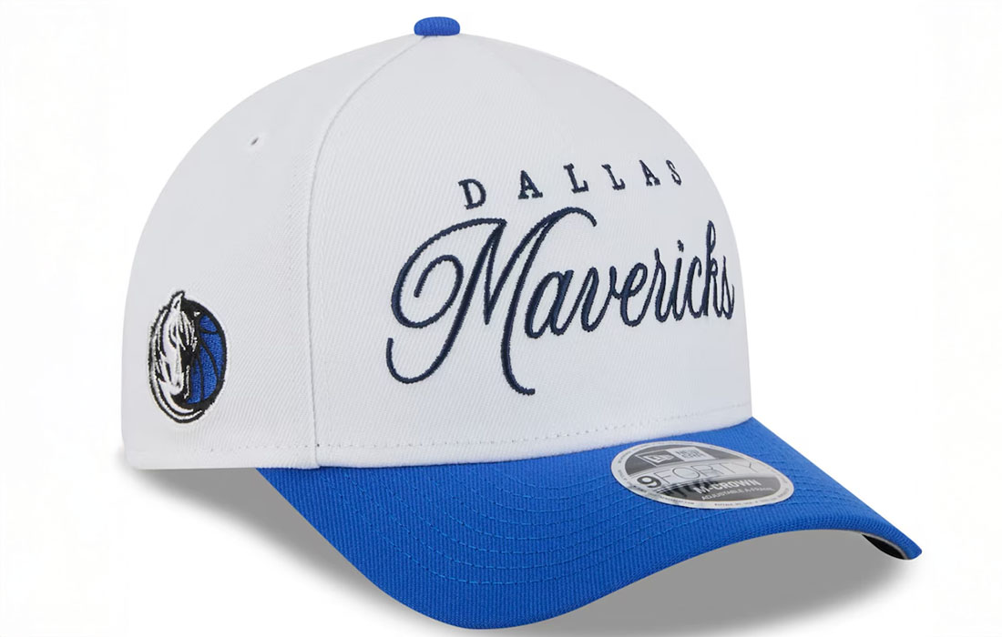 dallas-mavericks-new-era-60673538 side Dallas Mavericks logo on the front New Era Flag embroidered on left Logo on the right Structured crown Snapback Curved visor 100% POLYESTER Product ID: 60673538