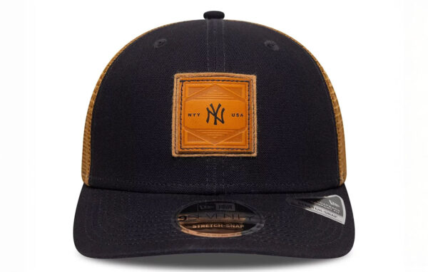 New Era 9Seventy MLB debossed logo New York Yankees patch logo on the front New Era Flag embroidered on left Structured crown Superior cooling, Anti-microbial Curved visor COTTON, POLYESTER Product ID 60611622