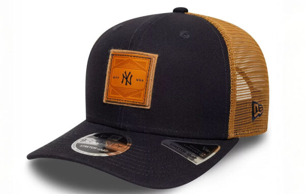 New Era 9Seventy MLB debossed logo New York Yankees patch logo on the front New Era Flag embroidered on left Structured crown Superior cooling, Anti-microbial Curved visor COTTON, POLYESTER Product ID 60611622